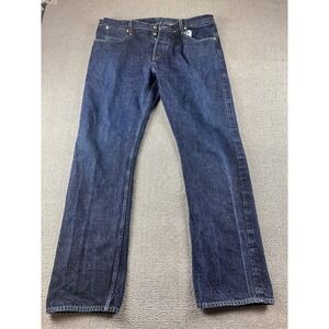 Wallace & Barnes Jeans Men 38W 32L Blue Slim Selvedge Denim USA Made Workwear‎